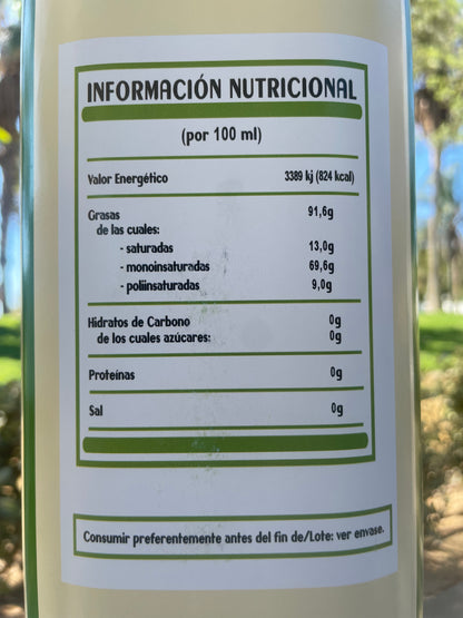 Aceite de Oliva Virgen Extra - Ecológico